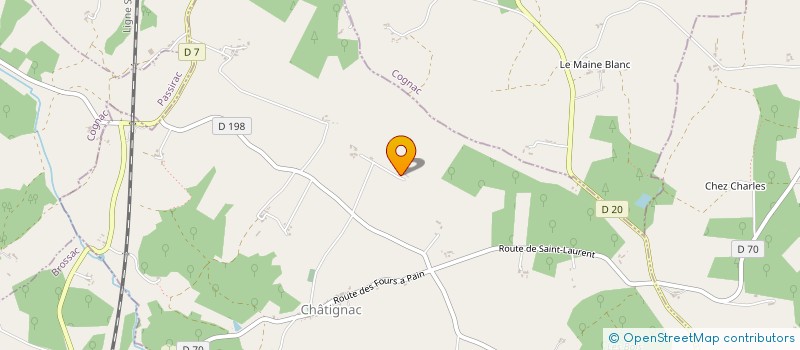 localisation de l'entreprise MONSIEUR PHILIPPE BARRE à CHATIGNAC