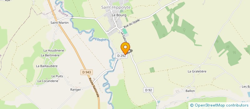 localisation de l'entreprise MONSIEUR PHILIPPE BARREAU  SAINT-HIPPOLYTE