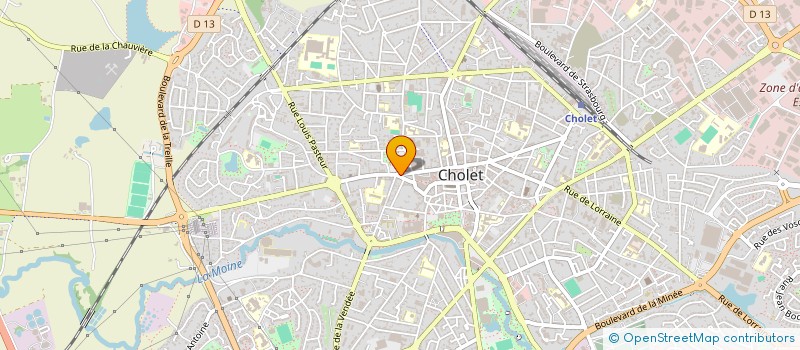 localisation de l'entreprise MONSIEUR PHILIPPE BASSET  CHOLET