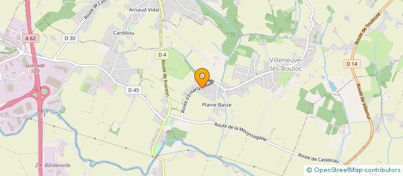 localisation de l'entreprise MONSIEUR PHILIPPE BASSO  VILLENEUVE-LES-BOULOC