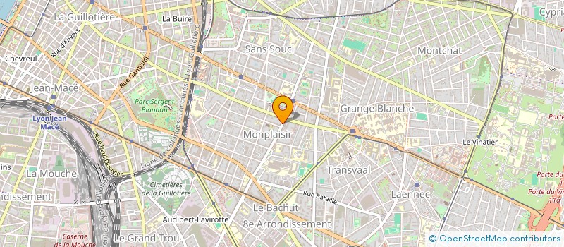 localisation de l'entreprise MONSIEUR PHILIPPE BASTIDE  LYON