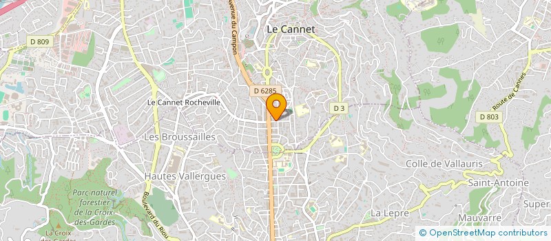 localisation de l'entreprise MONSIEUR PHILIPPE BATTESTI à LE CANNET