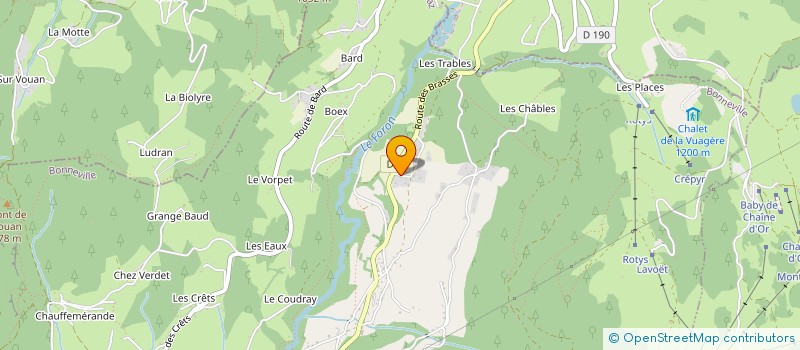 localisation de l'entreprise MONSIEUR PHILIPPE BAUD à VIUZ-EN-SALLAZ