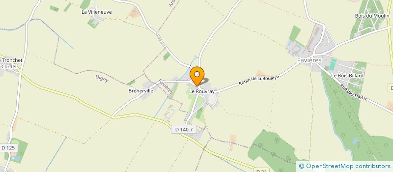 localisation de l'entreprise MONSIEUR PHILIPPE BAUDCHON à FAVIERES