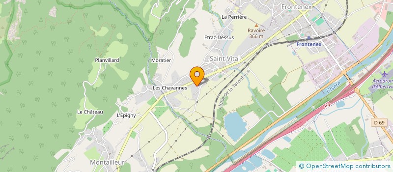 localisation de l'entreprise MONSIEUR PHILIPPE BAUDET  SAINTE-HELENE-SUR-ISERE