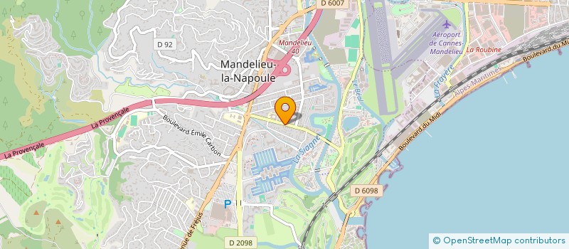 localisation de l'entreprise MONSIEUR PHILIPPE BAUDET à MANDELIEU-LA-NAPOULE