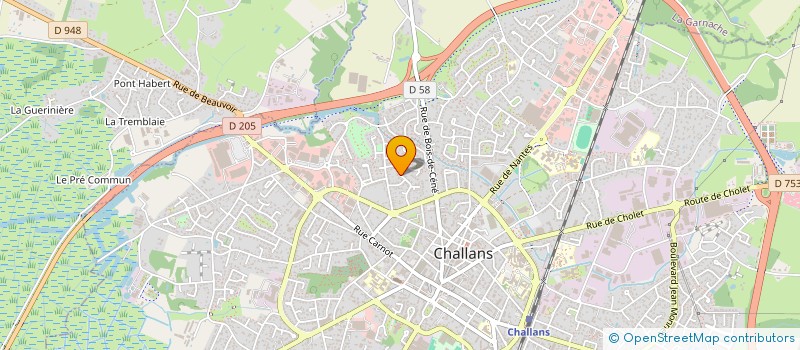 localisation de l'entreprise MONSIEUR PHILIPPE BAUDIN  CHALLANS