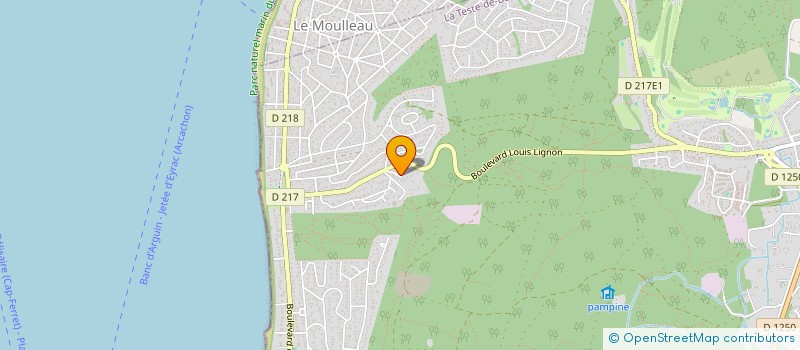 localisation de l'entreprise MONSIEUR PHILIPPE BAUDONNET à LA TESTE-DE-BUCH