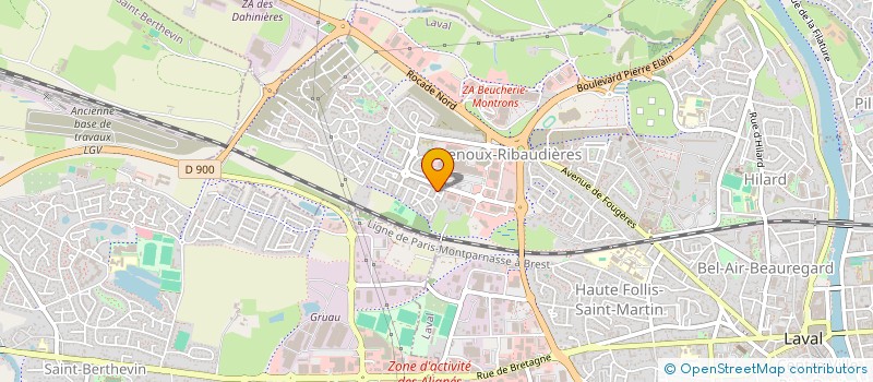 localisation de l'entreprise MONSIEUR PHILIPPE BAUDOUIN à LAVAL