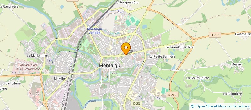localisation de l'entreprise MONSIEUR PHILIPPE BAUDRY à MONTAIGU-VENDEE