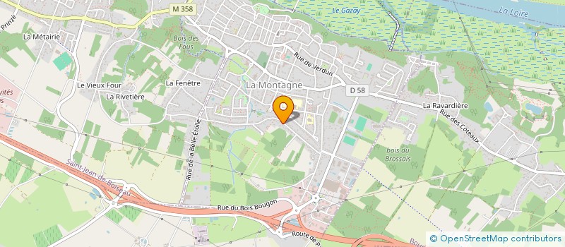 localisation de l'entreprise MONSIEUR PHILIPPE BAUDRY  LA MONTAGNE