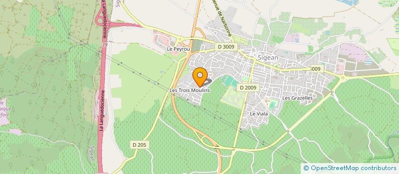 localisation de l'entreprise MONSIEUR PHILIPPE BAUDUIN  SIGEAN