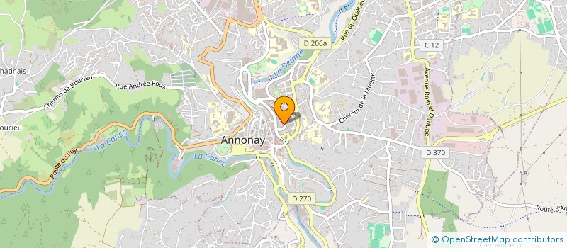 localisation de l'entreprise MONSIEUR PHILIPPE BAUERLE  ANNONAY