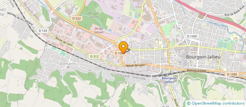 localisation de l'entreprise MONSIEUR PHILIPPE BAUTHIER à BOURGOIN-JALLIEU