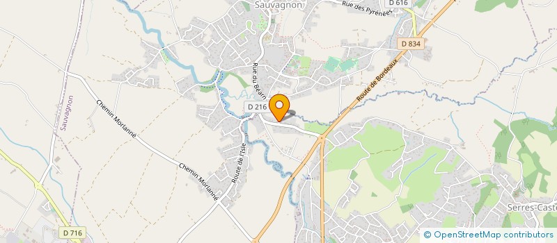 localisation de l'entreprise MONSIEUR PHILIPPE BAYLE  SERRES-CASTET