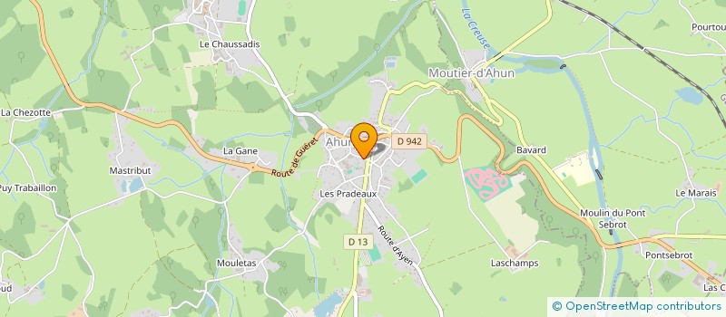 localisation de l'entreprise MONSIEUR PHILIPPE BAYLE à AHUN