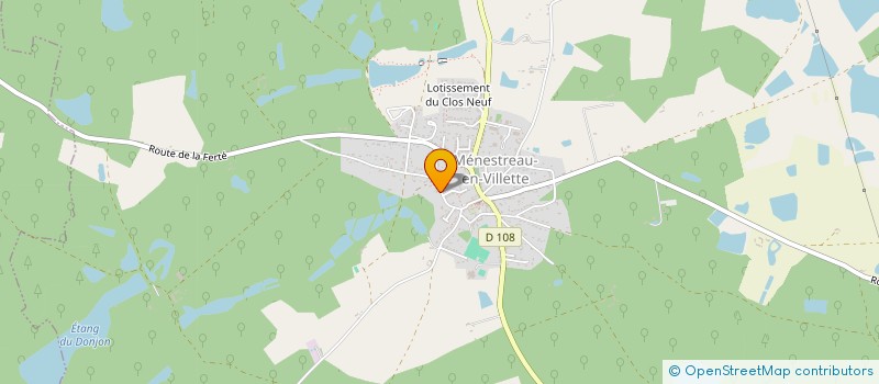 localisation de l'entreprise MONSIEUR PHILIPPE BAZIN à MENESTREAU-EN-VILLETTE