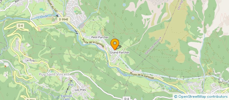 localisation de l'entreprise MONSIEUR PHILIPPE BEAUFORT  VALLOUISE-PELVOUX