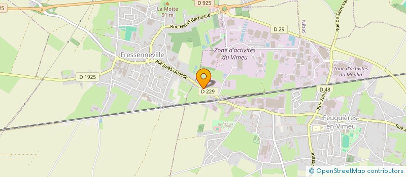 localisation de l'entreprise MONSIEUR PHILIPPE BEAURAIN  FEUQUIERES-EN-VIMEU