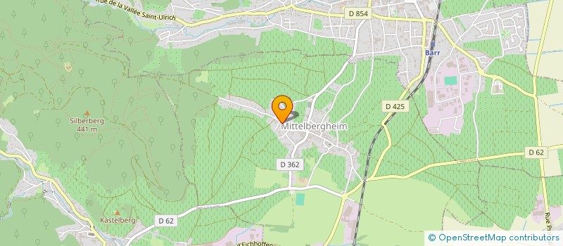 localisation de l'entreprise MONSIEUR PHILIPPE BECK  MITTELBERGHEIM