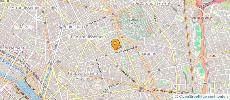 localisation de l'entreprise MONSIEUR PHILIPPE BECQUET  PARIS