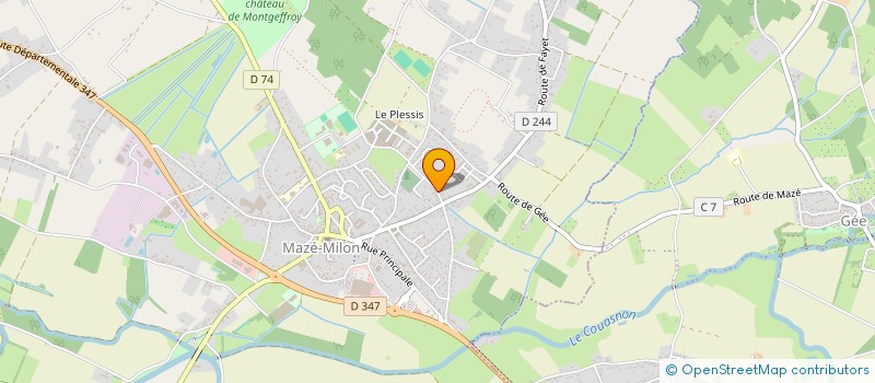 localisation de l'entreprise MONSIEUR PHILIPPE BEDOUET  MAZE-MILON