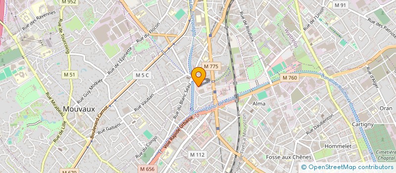 localisation de l'entreprise MONSIEUR PHILIPPE BEGUIN  TOURCOING