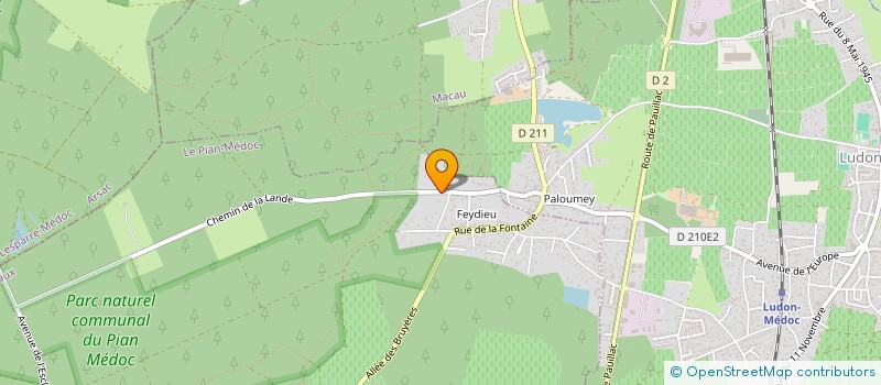 localisation de l'entreprise MONSIEUR PHILIPPE BELAT  LE PIAN-MEDOC