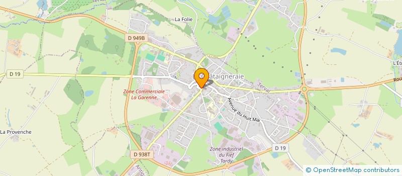localisation de l'entreprise MONSIEUR PHILIPPE BELAUD à LA CHATAIGNERAIE