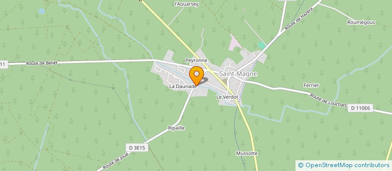 localisation de l'entreprise MONSIEUR PHILIPPE BELGUIRAL  SAINT-MAGNE