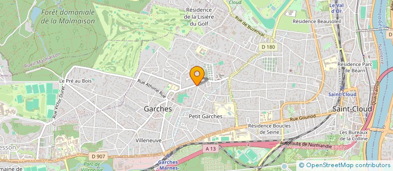 localisation de l'entreprise MONSIEUR PHILIPPE BELHOMME  GARCHES