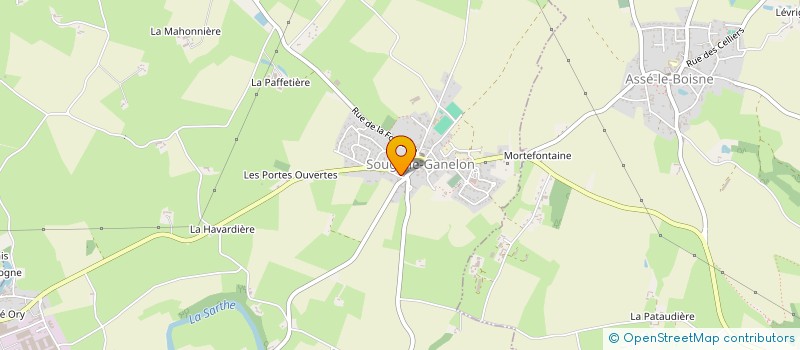 localisation de l'entreprise MONSIEUR PHILIPPE BELLANGER à SOUGE-LE-GANELON