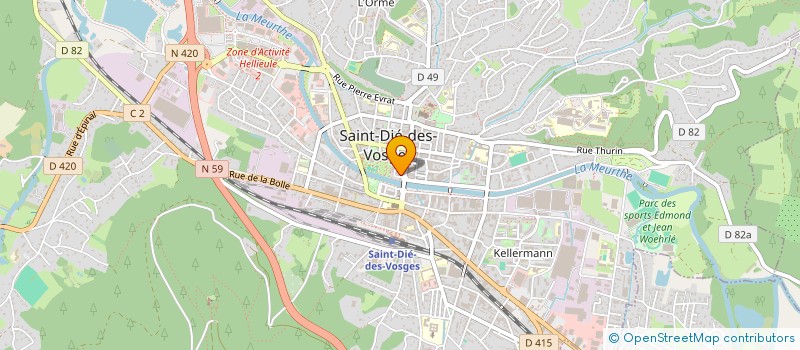 localisation de l'entreprise MONSIEUR PHILIPPE BELLARD à SAINT-DIE-DES-VOSGES