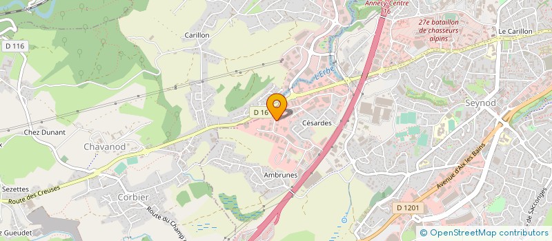 localisation de l'entreprise MONSIEUR PHILIPPE BELLEVILLE  ANNECY