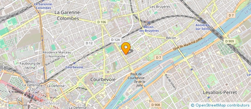 localisation de l'entreprise MONSIEUR PHILIPPE BELLIN à COURBEVOIE