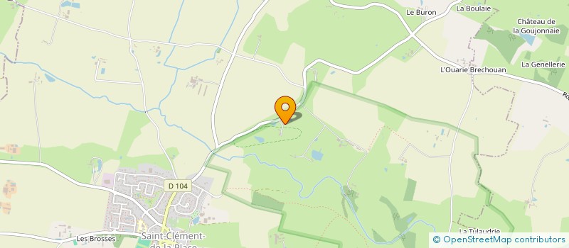 localisation de l'entreprise MONSIEUR PHILIPPE BELOUIN  BECON-LES-GRANITS