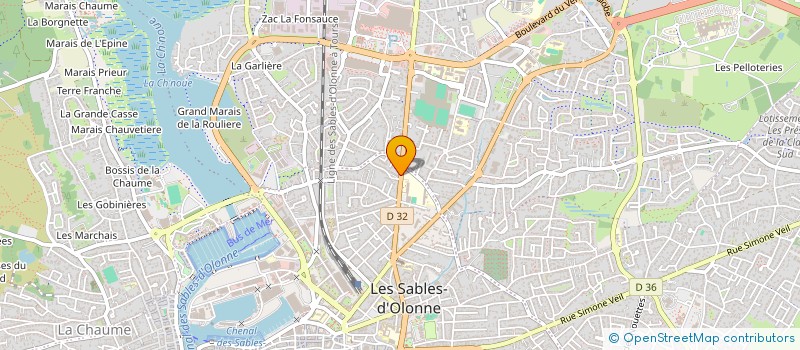 localisation de l'entreprise MONSIEUR PHILIPPE BELY à LES SABLES D'OLONNE