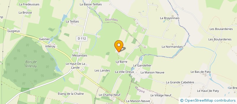 localisation de l'entreprise MONSIEUR PHILIPPE BENARD à LA BOUEXIERE