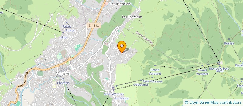 localisation de l'entreprise MONSIEUR PHILIPPE BENAT  MEGEVE