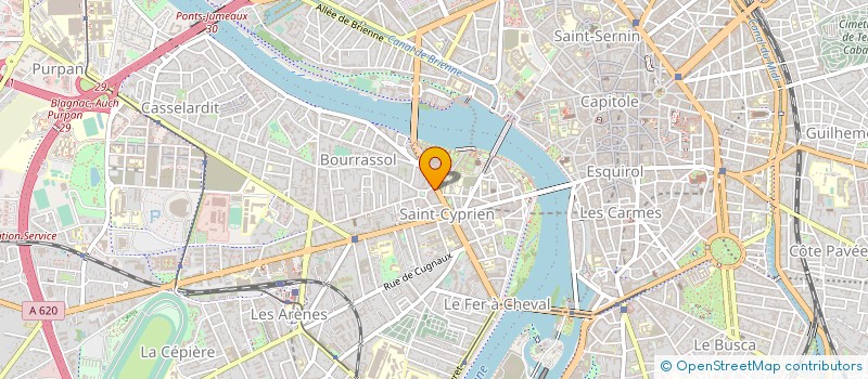 localisation de l'entreprise MONSIEUR PHILIPPE BENAZET à TOULOUSE