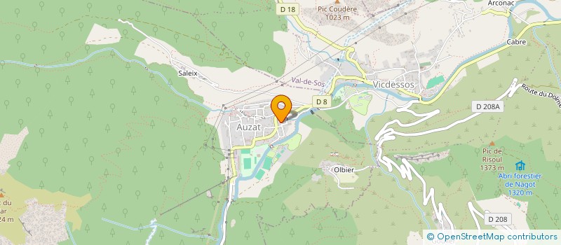 localisation de l'entreprise MONSIEUR PHILIPPE BENCE à AUZAT