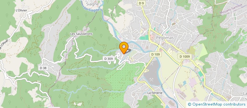 localisation de l'entreprise MONSIEUR PHILIPPE BENEMIO  PEGOMAS