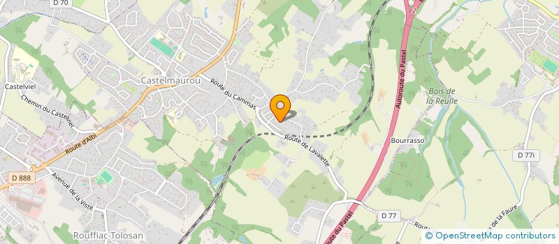 localisation de l'entreprise MONSIEUR PHILIPPE BENESSIS  CASTELMAUROU