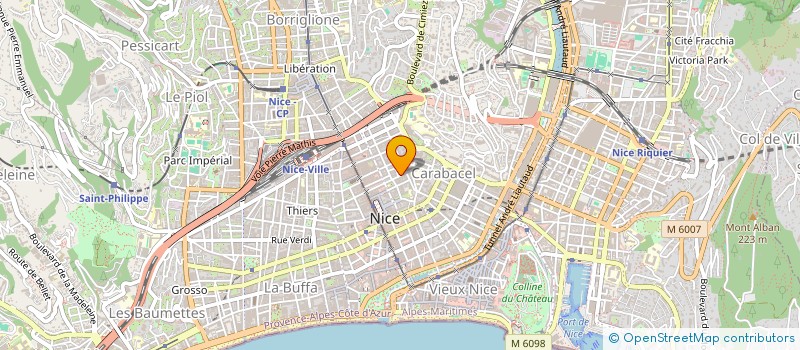 localisation de l'entreprise MONSIEUR PHILIPPE BENHARROUCH  NICE