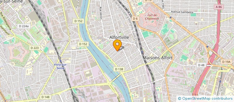 localisation de l'entreprise MONSIEUR PHILIPPE BENIBRI  ALFORTVILLE