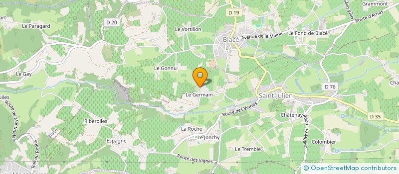 localisation de l'entreprise MONSIEUR PHILIPPE BENIER à SAINT-JULIEN