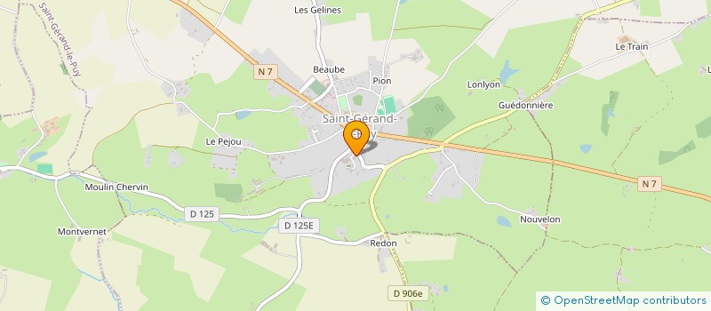 localisation de l'entreprise MONSIEUR PHILIPPE BENOIST à SAINT-GERAND-LE-PUY