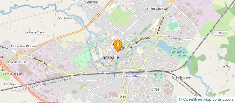 localisation de l'entreprise MONSIEUR PHILIPPE BENOIT  LAMBALLE-ARMOR