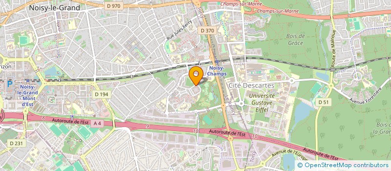 localisation de l'entreprise MONSIEUR PHILIPPE BENOIT  NOISY-LE-GRAND