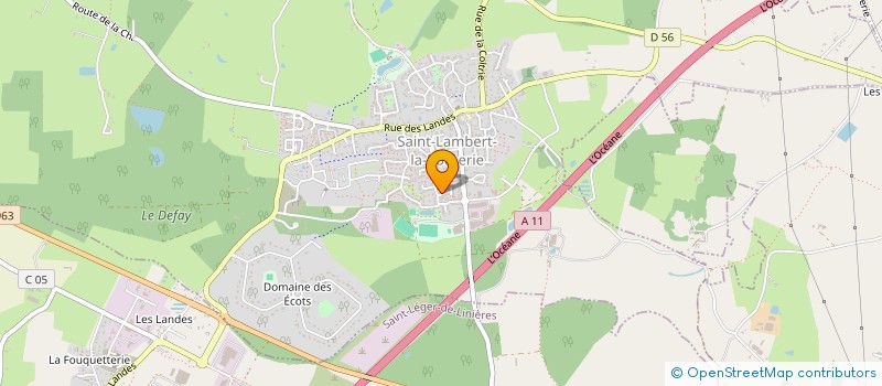 localisation de l'entreprise MONSIEUR PHILIPPE BENOIT  SAINT-LEGER-DE-LINIERES